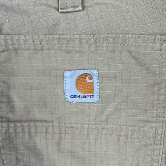 Carhartt Relaxed Fit Ripstop Khaki Cargo Shorts - Picture 3 of 8